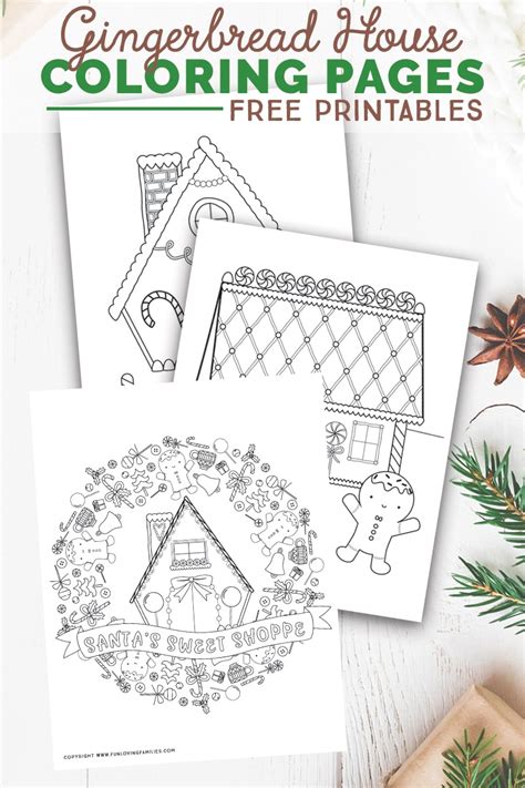 gingerbread house coloring pages fun loving families