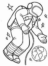 Astronaut Space Coloring Clipart Pages Outer Clip Gravity Kids Floating Drawing Print Spacesuit Preschool Astronauts Printable Color Shuttle Cartoon Mission sketch template
