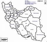 Iran Map Provinces Maps Boundaries Outline Names Blank Carte Cities Main Asia ایران sketch template