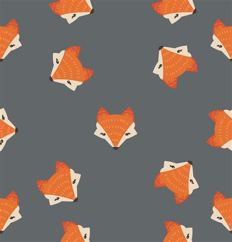 fox head pattern  vector art  vecteezy