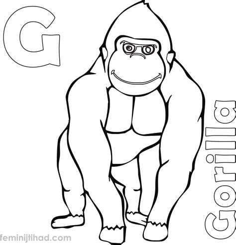 gorilla coloring pages  printable  coloring sheets baby