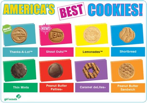 girl scout cookies girl scout cookies flavors girl scout cookies