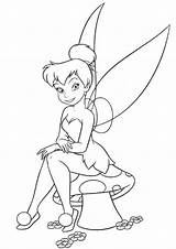 Tinkerbell Coloring Pages Print Tulamama sketch template