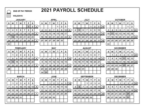 Pay Period Calendar Federal 2021 Free Printable Calendar