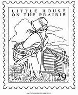 Little Francobollo Sellos Laura Ingalls Wilder Pioneers Colorare Misti Lds Colouring Stamps Coloringhome sketch template