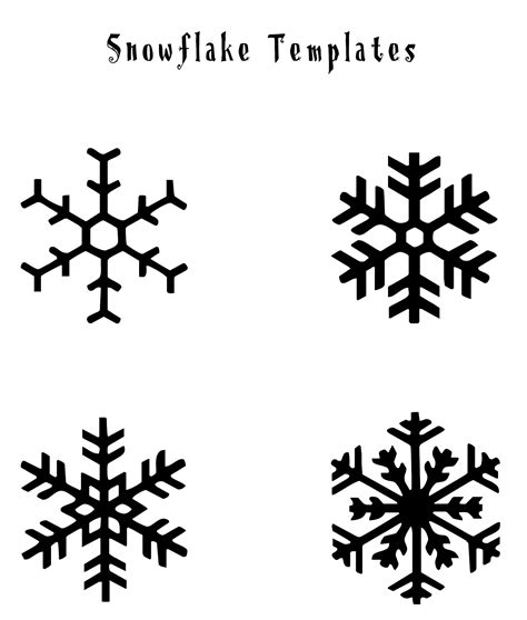 printable pictures  snowflakes