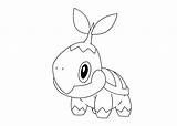 Pokemon Coloring Pages Turtwig Chimchar Fire Cartoon Colouring Cute Getdrawings sketch template