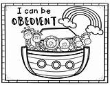 Obedient Coloring Lesson Activity Primary Enrichment sketch template