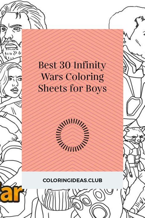 infinity wars coloring sheets  boys coloring sheets