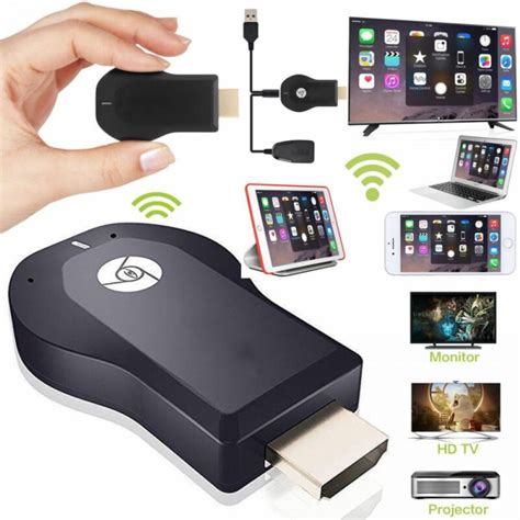 wireless display adapter wifi p mobile screen mirroring receiver dongle  tvprojector