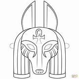 Anubis Anubi Nilo Egiziana Maschere Supercoloring Egipcias Egipto Egiziano Egito Artesanato Máscara Artigianato Egipcio Masks Faraone Cuadernos Bocetos sketch template