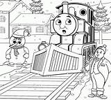 Thomas Coloring Friends Pages Diesel Train Snowy Edison Getcolorings Popular Color Coloringhome Printable sketch template
