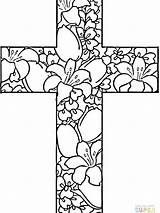 Coloring Cross Pages Printable Crosses Stations Adults Mandala Celtic Flowers Color Country Print Running Kids Easter Getcolorings Adult Colouring Religious sketch template