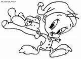 Tweety Titi Looney Tunes Coloriage Piu Buenas Sylvester Noches Ausmalbilder Grosminet Kolorowanki Dormir Gute Nacht Kolorowanka Dobranoc Ausmalbild Druku Malvorlagen sketch template
