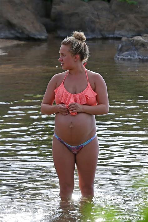 hayden panettiere pregnant in a bikini pictures popsugar celebrity