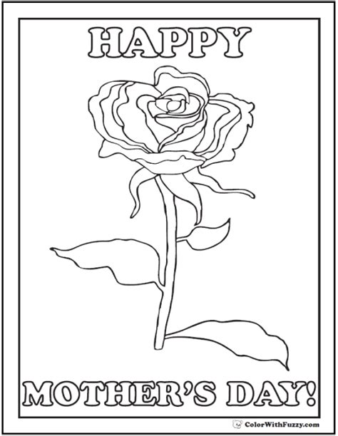 mothers day coloring pages printable digital  downloads