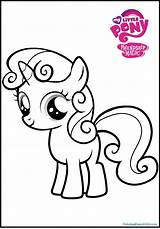 Belle Sweetie Coloring Pages Pony Little Getdrawings Getcolorings Printable Comments Print sketch template