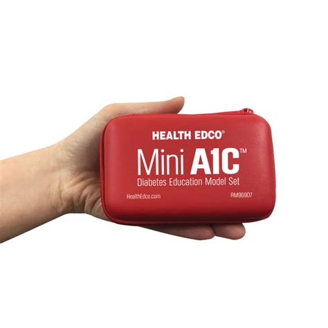 mini a1c diabetes education model set health edco