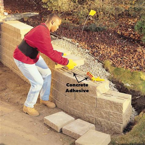 build  concrete retaining wall  family handyman