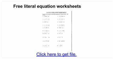 solve literal equations worksheet beautiful solving literal equations