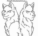 Wolf Anime Coloring Pages Lineart Wolves Pack Brothers Firewolf Drawings Deviantart Sad Sketch Favourites Add Popular Getdrawings Cuddle sketch template