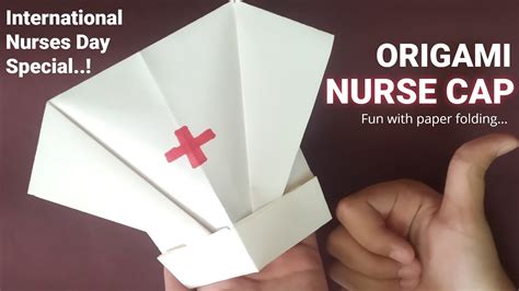 origami nurse cap    nurse paper cap youtube