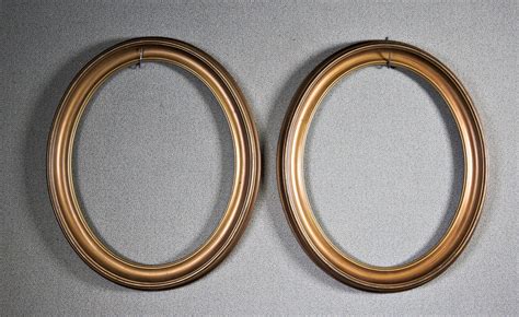 oval frame vintage gold plastic  optional glass  etsy