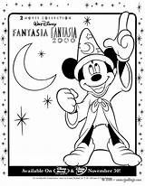 Mickey Coloring Pages Mouse Disney Fantasia Magic Sorcerer Para Print Colorear Imprimir Kleurplaten Color 2000 Minnie Baby Template Kleuren Hellokids sketch template