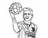 Messi Futbol Jugadores Coloringpagesonly Neymar Leonel Getdrawings Colorier Futbolistas Lapiz sketch template