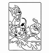 Paw Coloringonly sketch template