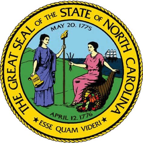 north carolina state seal logo vector logo  north carolina state