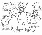 Ausmalbilder Krusty Clown Malvorlagen Wohnkultur Pintar sketch template