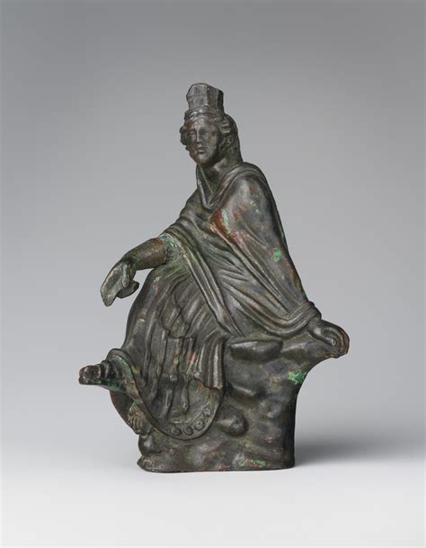 bronze statuette  tyche good fortune roman early imperial  metropolitan museum  art