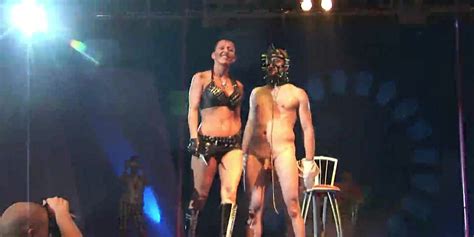 crazy fetish needle show on stage porno movies watch