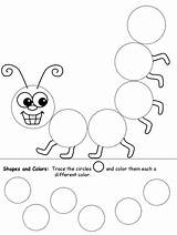 Coloring Circle Pages Shapes Worksheets Learning Print sketch template