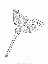 Pickaxes Coloringpages101 sketch template