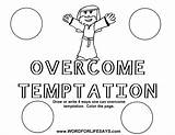 Temptation Coloring Temptations Overcome Designlooter Temptaion Myfavoritecrafts sketch template