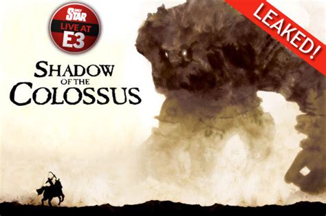 sony e3 2017 shadow of the colossus ps4 remake leaked watch first