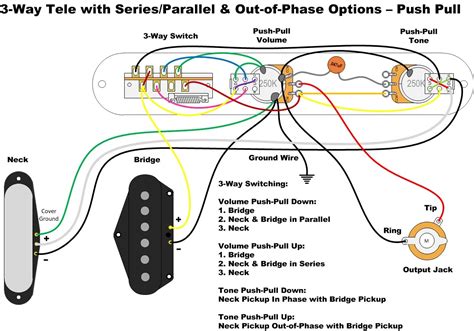 telecaster wiring diagram push pull