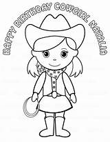 Cowgirl Coloring Pages Cowboy Kids Easy Drawing Cowgirls Cute Getcolorings Color Print Getdrawings Birthday Choose Board sketch template