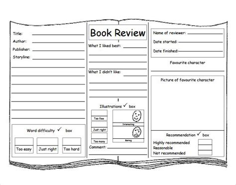book review template ideas  pinterest book reviews book
