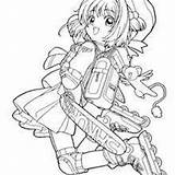 Sakura Coloring Pages Manga Rollerblading Hellokids sketch template