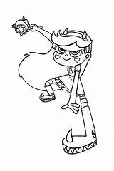 Star Evil Vs Forces Coloring Pages Print sketch template