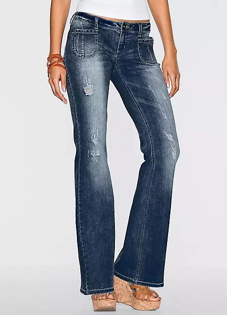 faded flared jeans  rainbow bonprix