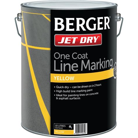 berger jet dry  yellow  coat  marking paint bunnings warehouse