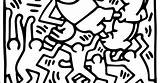 Haring Coloring sketch template