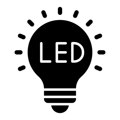 led lights icon style  vector art  vecteezy