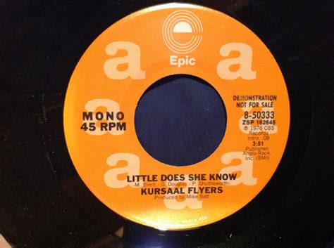 Kursaal Flyers Little Does She Know 1976 Vinyl Discogs