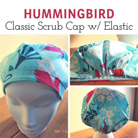 sewing pattern  bouffant surgical cap pevrinelisia