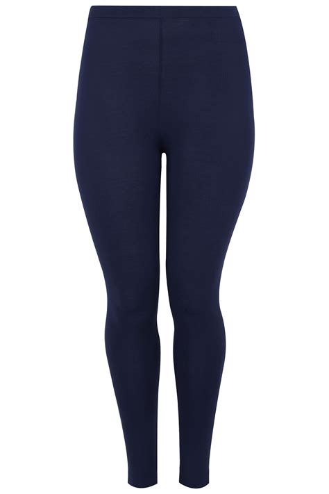 Navy Soft Touch Leggings Plus Size 16 To 32